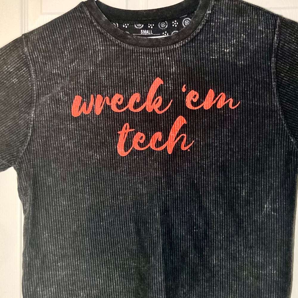 Texas tech Cotton Crew neck Vintage style